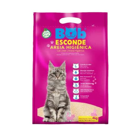 Areia sanitária Bob ESCONDE Mundo Pet Love