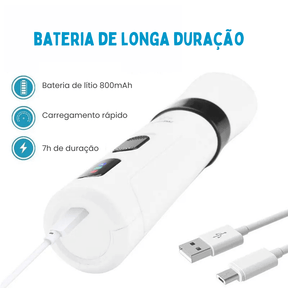 Lixador de Unha Pet Elétrico Recarregável Mundo Pet Love